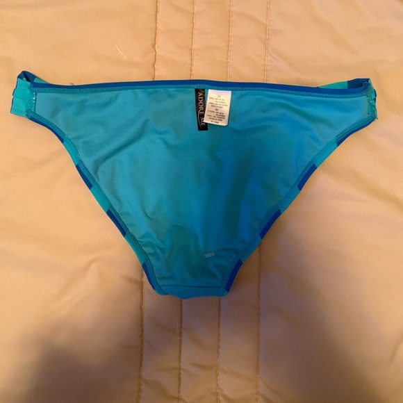 Adore Me Blue Striped Bikini bottom - Picture 3 of 6